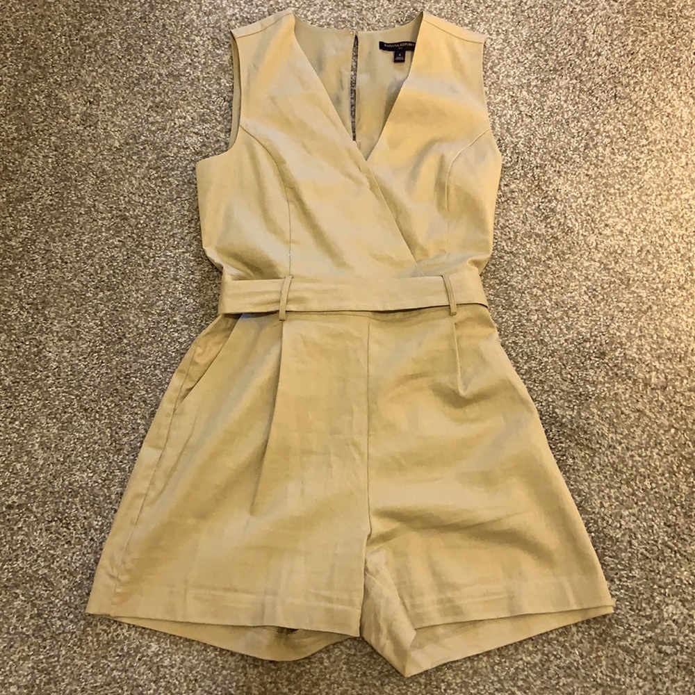Banana Republic Army Khaki Romper